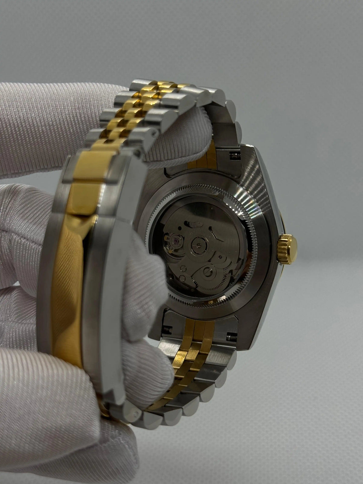 SEIKOJUST acier / doré Arabic - Montre personnalisée Time2Seiko