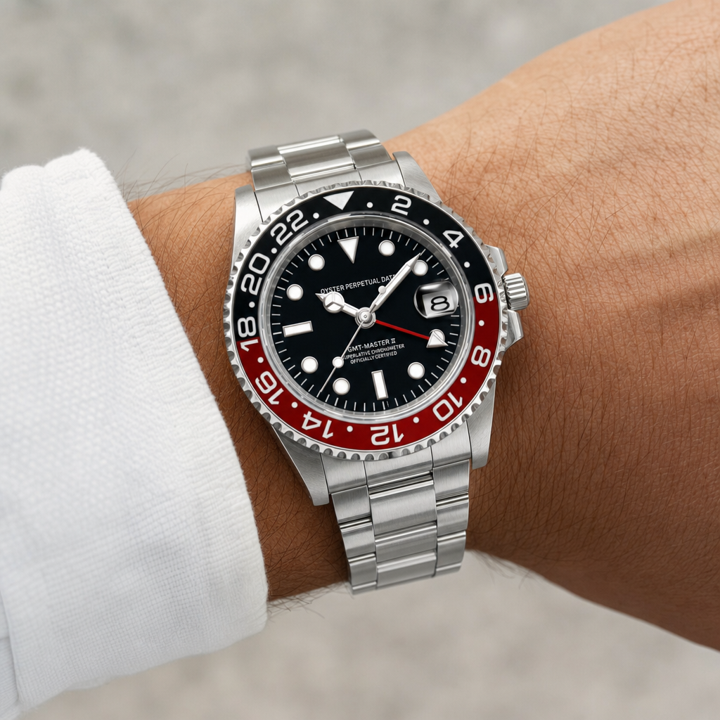 Montre Seiko mod SEIKO GMT coke portĂ©e au poignet â Time2Seiko