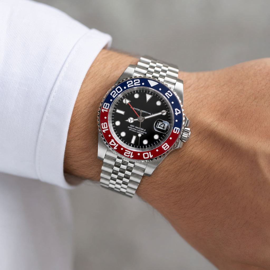 Montre Seiko mod SEIKO GMT pepsi portĂ©e au poignet â Time2Seiko