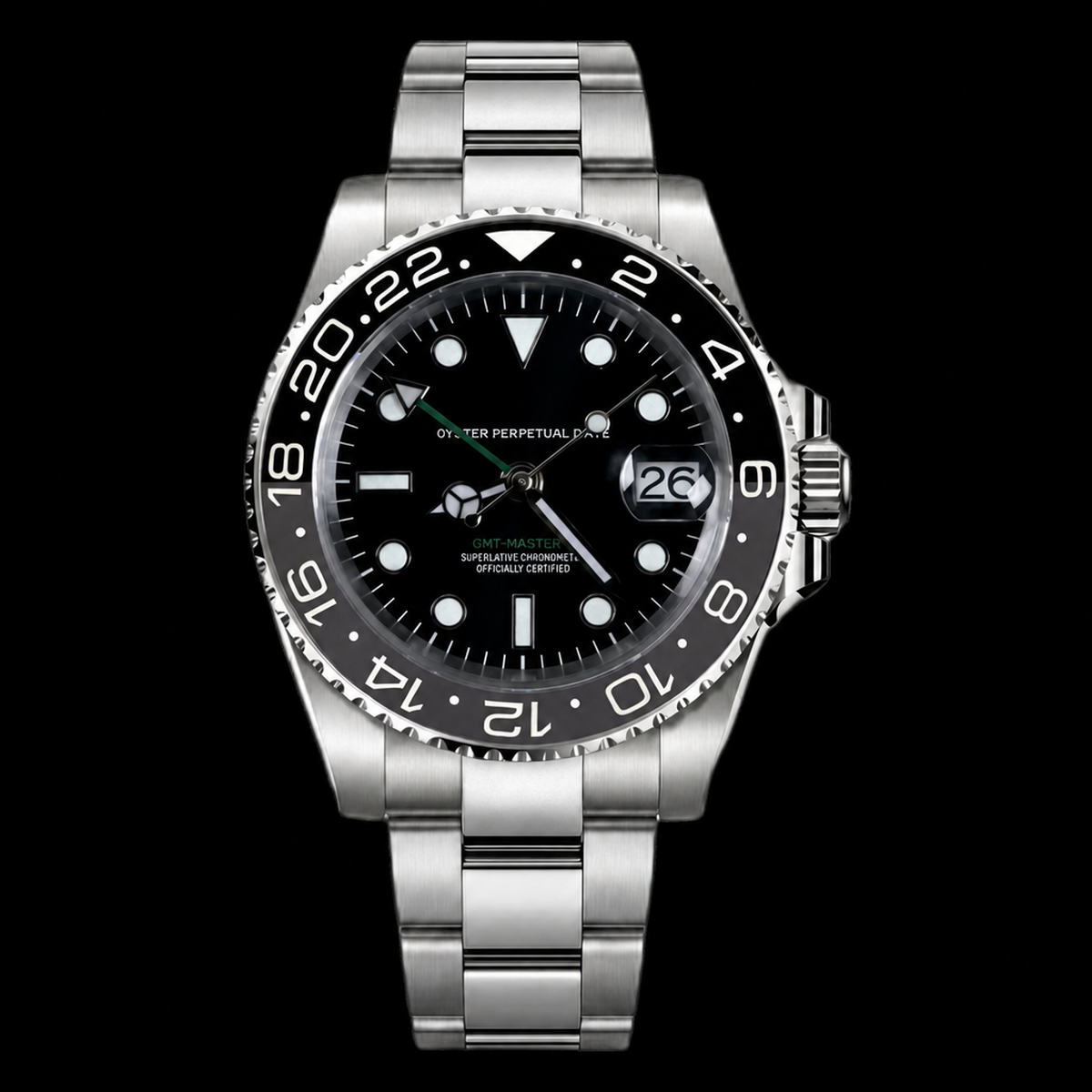 Montre Seiko mod SEIKO GMT wayne, sur fond blanc â Time2Seiko