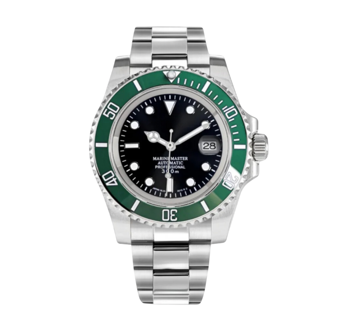 Montre Seiko Mod SEIKOMARINER verte noire - Time2Seiko