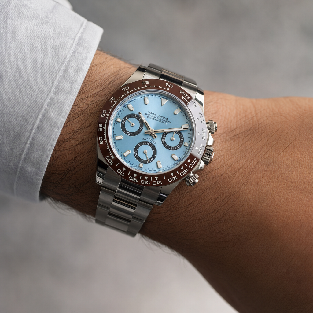 Montre Seiko mod SEIKONA platine portĂ©e au poignet â Time2Seiko