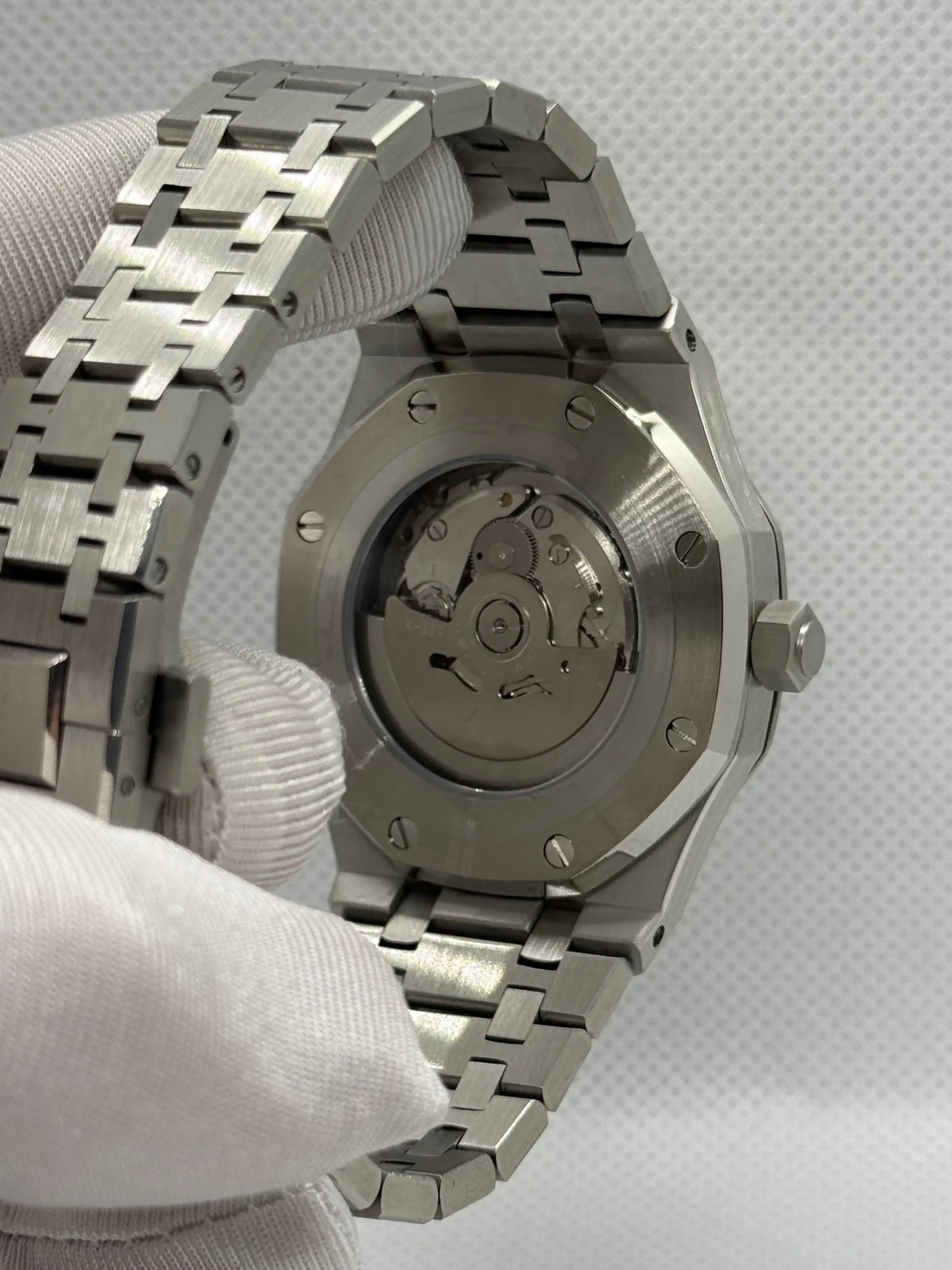 Montre Seiko Mod SEIKOAK chronographe bleue vue de dos