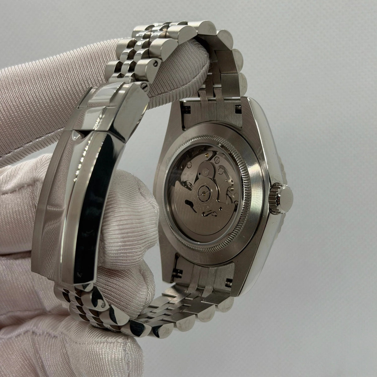 SEIKOJUST galaxy — case back, automatic movement visible — Time2Seiko