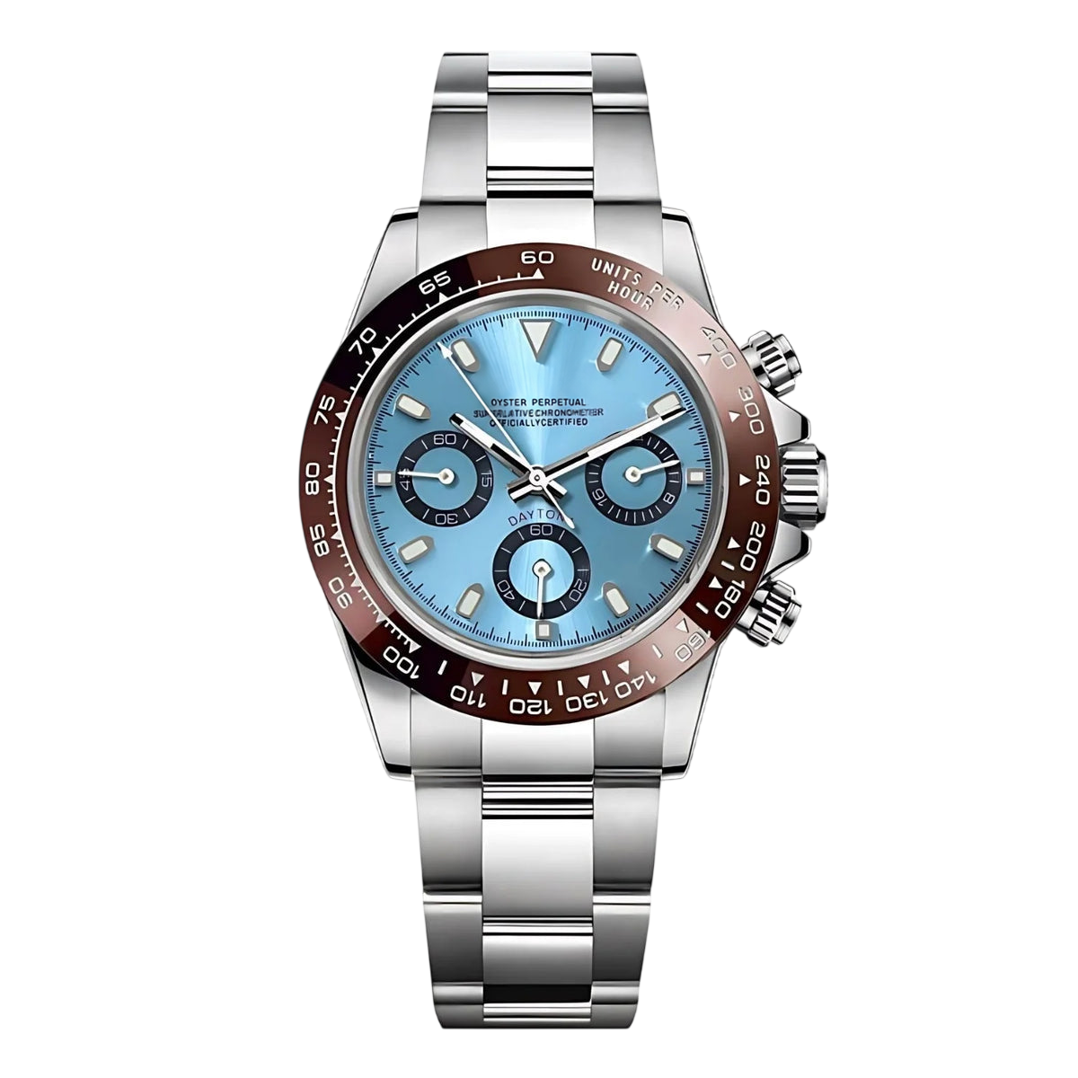 Montre Seiko mod SEIKONA platine, vue de face — Time2Seiko