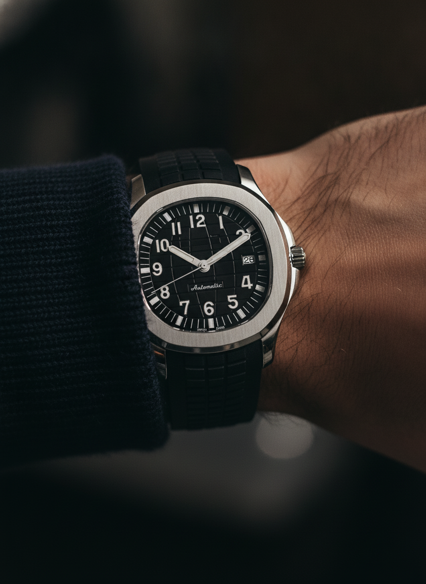 Montre Seiko Mod SEIKONAUT midnight portée au poignet